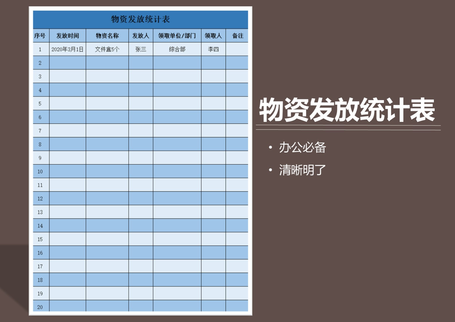 新冠肺炎疫情防控物资发放统计表