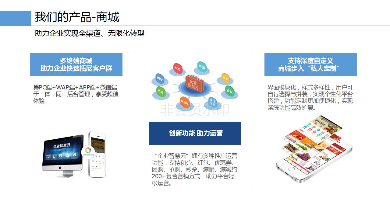 互联网+企业上云产品手册商务模版