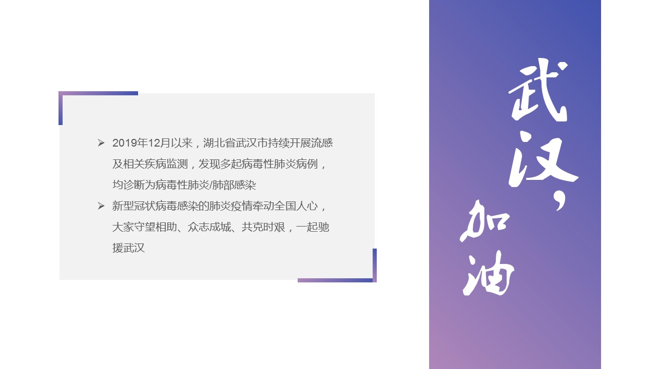 点亮武汉简约通用PPT