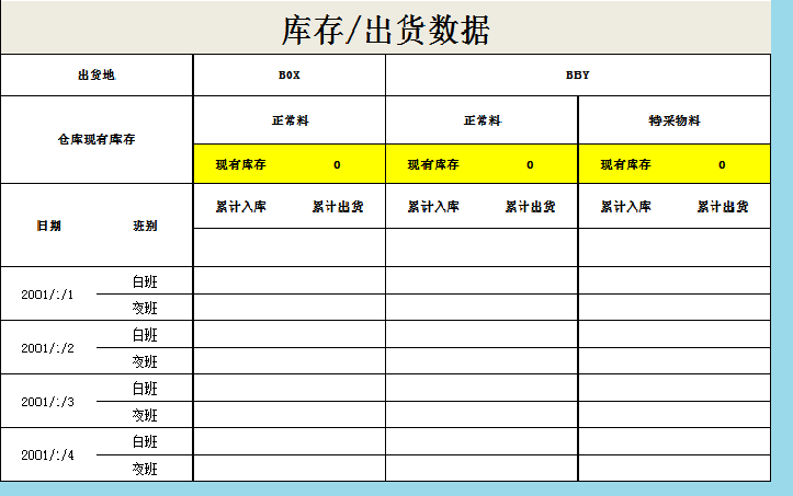 入库出货明细