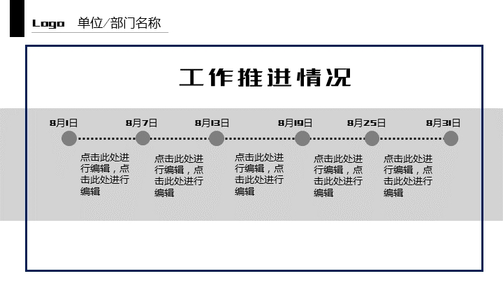 工作推进进展情况报告ppt模板