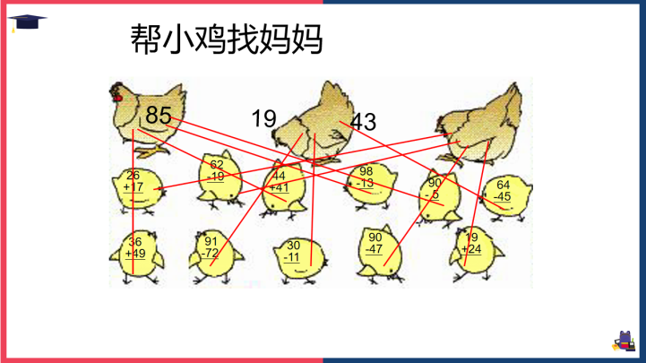 小学数学西师大版一年级下册《退位减法的练习》课件