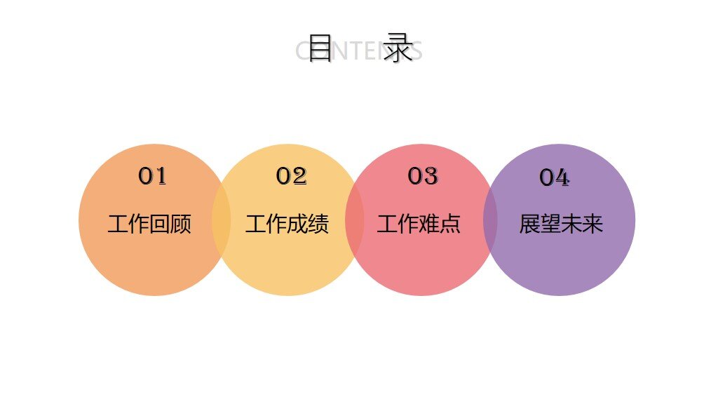 清新色块工作总结通用模板