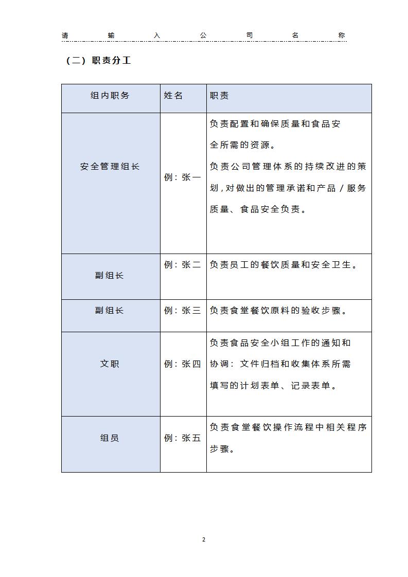 餐饮公司疫情防控工作预案