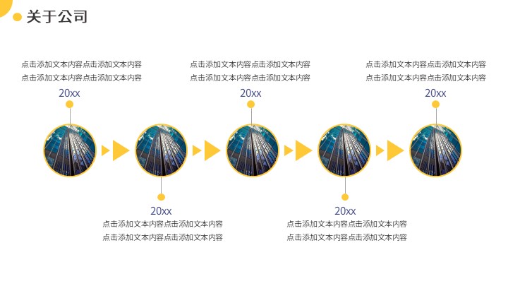 黄色企业介绍ppt模板