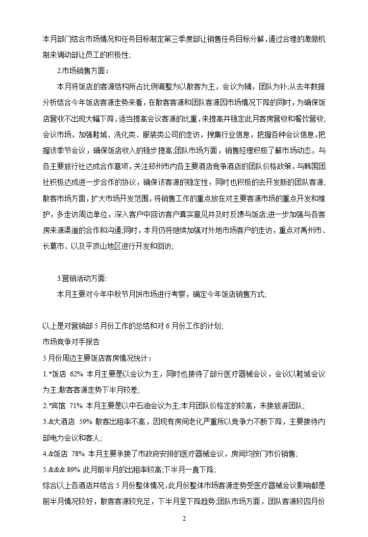 营销策划部年终总结